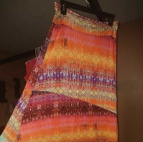 Beautiful Bright Multicolored Maxi Skirt - Picture 3 of 5